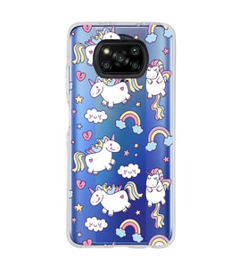 Poco X3 PRO / X3 NFC Uyumlu Unicorn Tasarımlı Şeffaf Telefon Kılıfı