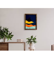 BK Home Doğal Masif Ahşap Çerçeveli Tablo 45x65cm-42