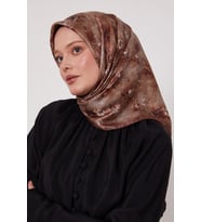 Levidor Kristal Eşarp D3 Bordo Bej