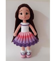 Lavanta Karnavalı Bebek Amigurumi Organik Oyuncak