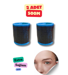 Sağlam ve Dayanıklı Kuaför ve Dikiş İpi, Siyah, 500m, 2 Adet