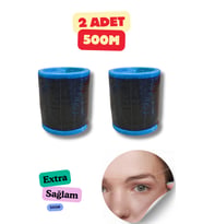 Sağlam ve Dayanıklı Kuaför ve Dikiş İpi, Siyah, 500m, 2 Adet
