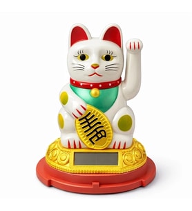 Güneş Enerjili Sallanan Şans Kedisi - Maneki Neko Alk4520
