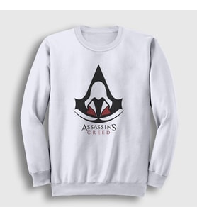 Presmono Unisex Beyaz Robe Assassin's Creed Sweatshirt 24350tt