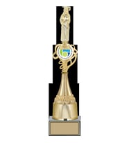 ODAK KUPA - Figürlü Kupalar - Mezuniyet Kadın Figürlü Kupalar FG-033 A - 43 cm