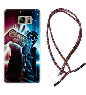 Samsung S7 Edge S20 Fe Plus Ultra S21 S22 Kılıf Boyun Asklı Rasta Silikon Play Me 1757