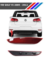 Volkswagen Golf 6 Arka Tampon Reflektörü 2009-2011 - Sol
