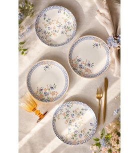 Keramika Botanica Pasta Tabağı 20 Cm 4 Adet 22015-16