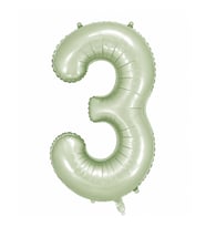 3 Rakam Folyo Balon Yeşil Rengi (76 cm)