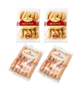 Gazioglu Ucler Kalburabastı ve Begendi Fındıklı Sekerpare 4 lu Karma Paket