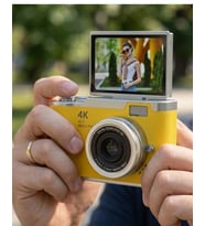 Profesyonel Çekim İçin 48 Dijital Kamera Flip Screen 18X Zoom Uzun Pil Ömrü