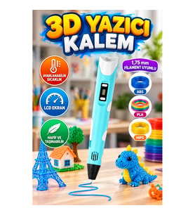 3D Çizim Kalemi – FDM Teknolojili, 1,75 mm ABS PLA ve HIPS Filament Uyumlu
