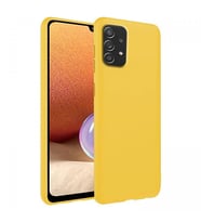 Samsung Galaxy A53 İnce Mat Silikon Kılıf Sarı