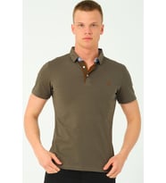 T8582 DEWBERRY ERKEK T-SHIRT-KOYU HAKİ-2