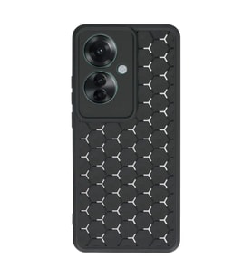 Oppo Reno 11F Kılıf Petek Silikon Kapak - Siyah
