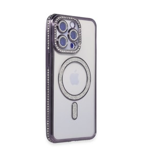 Northcity iPhone 15 Pro Joke Simli Magneticsafe Kılıf - Derin Mor