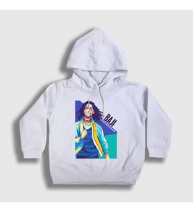 Presmono Unisex Çocuk Beyaz Baji V2 Anime Tokyo Revengers Kapüşonlu Sweatshirt 259672tt