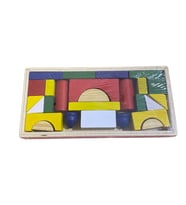 27 Parça Renkli Ahşap Domino 0172