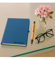 Kişiye Özel Termo Deri Defter/Bambu Kalem