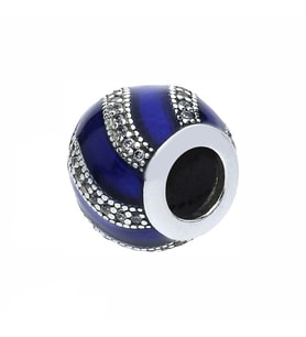 Nur Silver Mavi Sarmal Gümüş Charm NUR-BL00114