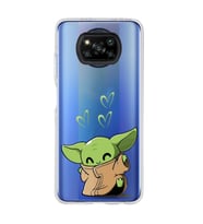 Poco X3 Pro / X3 NFC Uyumlu Baby Yoda Tasarımlı Şeffaf Telefon Kılıfı