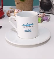 Su Ürünleri Mühendisi Türk Kahvesi Fincanı Beyaz