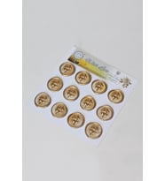  Mühürcüm White Gold Rosebuds 12 Adet 3D Hazır Kendinden Yapışkanlı Sticker Mühür RM2107