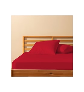 %100 Pamuklu Çift Kişilik Lastikli Çarşaf 180x200+25 50x70 Yastık Kılıfı ( 2 Adet )