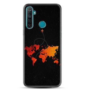 Realme 5i 5 Pro 6i 7 Pro 8 Kılıf Desemli Silikon İz Bırakan Uçak 1778