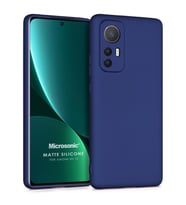 Microsonic Matte Silicone Xiaomi Mi 12 Lite Kılıf Lacivert