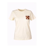Trender 26YL71595001 Sarı Kadın T-Shirt Etnik Desen