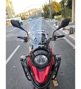 MOTOCAM Suzuki V-Strom DL 250 Ön Cam 2017-2020 Model 51cm Şeffaf Renkli 4mm