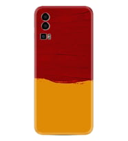 General Mobile Gm 23 Kılıf Silikon Desen Özel Seri Sarı Kırmızı Boya 1708