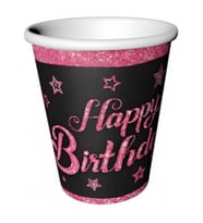 BARDAK PINK STARS HAPPY BIRTHDAY 220/240cc PK:8-