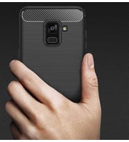 Samsung Galaxy A8 2018 Uyumlu Kılıf Zore Room Silikon Kapak (Lacivert)
