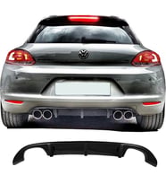 Vw Scirocco Mk1 Difüzör Difizör Plastik Parlak Siyah Sağ Sol Çiftli 2008-2013 Arka-bodykit-ek-karlık