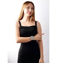 Matya Antik Gümüş Kaplama Ayarlanabilir Açık Bant Spiral Model Bileklik