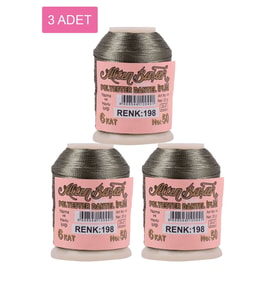 3 Adet Altınbaşak Oya ve Dantel İpi 20 gr - Royaleks - No: 198