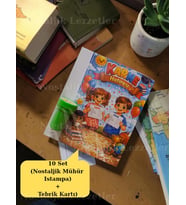 Karne Hediyesi 10 Set Nostaljik Mühür (Istampa) ve Tebrik Kartı