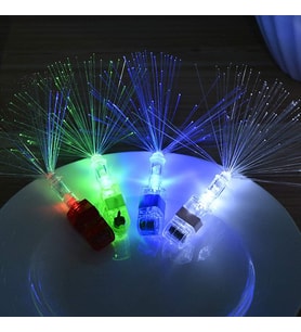 4'lü LED Işıklı Renkli Püskül
