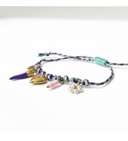 Çelik Summer Charms Mor Bileklik Altın Renk