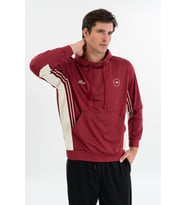 Maraton Erkek Kapüşonlu Bordo Sweatshirt