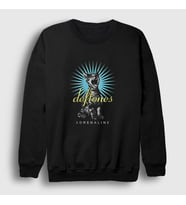 Presmono Unisex Siyah Adrenaline Deftones Sweatshirt 374491tt