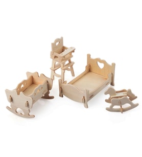 Periboia 3D Ahşap Puzzle - Çocuk Odası (Karışık)