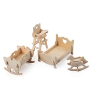 Periboia 3D Ahşap Puzzle - Çocuk Odası (Karışık)