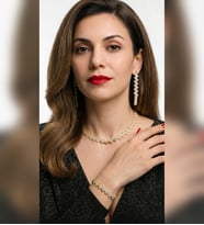 Stylish Çapraz Dizim Zirkon Taşlı Takı Seti Pırlanta Gümüş Kaplama Su Yolu Abiye Nişan Gelin Seti