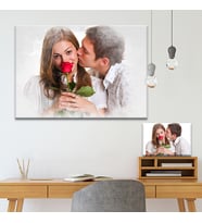 Kişiye Özel Suluboya Tasarımlı Renkl Effectli Tablo (8 Farklı Ölçü)