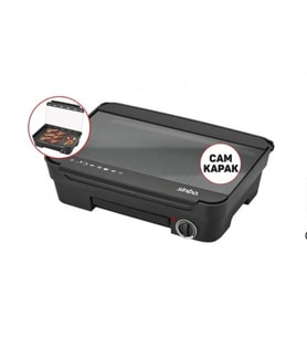 Sinbo Elektrikli Izgara Cam Kapaklı