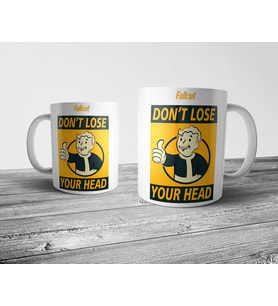 Pixxa Fallout Don't Lose Your Head Kupa Bardak Model 6