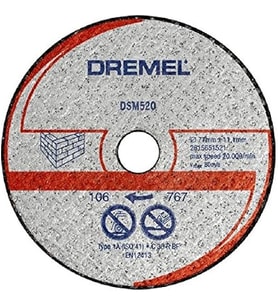 Dremel Dsm520 Duvar Kesme Diski, Dsm20 Için (Standart)